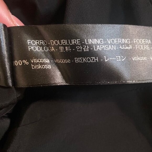 NWT Zara X Narciso Rodriguez Midi Dress Deep V-Neck Black, size Large - Picture 7 of 16